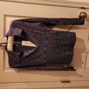 NEW VERONICA BEARD chandra polo in blue